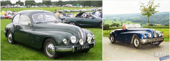 "Bristol 402" 1950. & "Bristol 402 Cabrio" 1950.