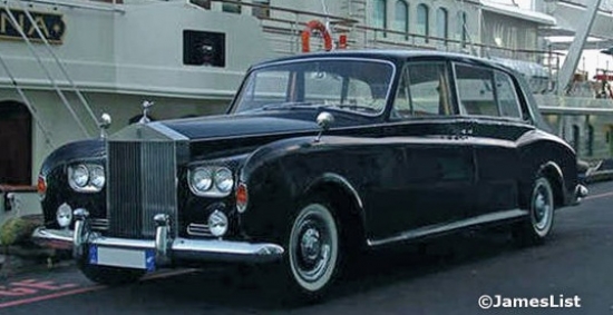Rolls-Royce Phantom V (1967) – karalienes Elizabetes II transports, cena 118 000 eiro.