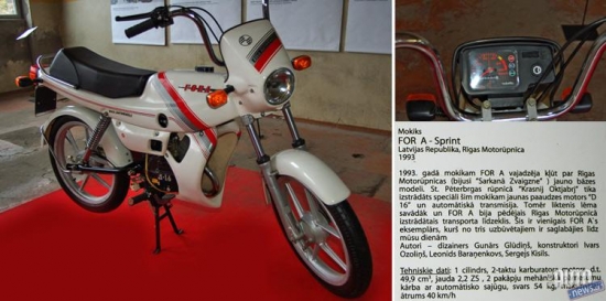 Mokiks "For-A sprint". 1993.gads.