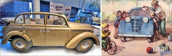 1949. gadā daļa Moskvič 400 dienvidu reģionam tika izgatavoti ar kabrioleta virsbūvi 420A un mīkstu, norullējamu jumtu. Rīgas Motromuzeja eksponāts.