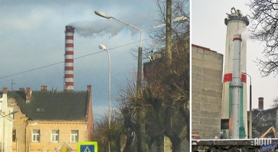 Pirms apmēram 40 gadiem būvētais skurstenis netiek izmantots jau vairākus gadus. Vispirms nojauca tā augšdaļu 60 metru garumā, kas atradās viskritiskākajā stāvoklī, bet tagad ar Eiropas fondu līdzfinansējumu skursteni likvidēs pilnībā.
