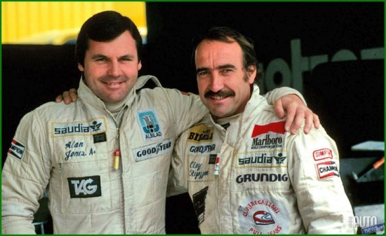 1979. Allen Jones & Clay Regazzoni