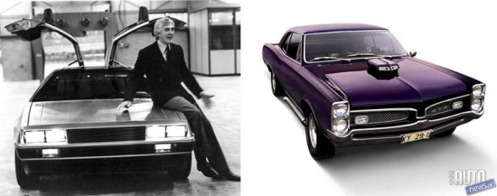 Džons de  Lorīns – pirmās muskuļmašīnas „Pontiac GTO” autors. Pats de Lorīns pēc galvu reibinošas karjeras 70. gados sastrīdējās ar „General Motors” priekšniekiem.Viņš radīja jauna tipa sporta auto „De Lorean”, ko ražoja Īrijā 8000 eksemplāru skaitā, taču eksotiskā konstrukcija no nerūsējošā tērauda un ogļplastika ar kaijas spārna tipa durvīm iznāca pārāk dārga, lai būtu rentabla. 