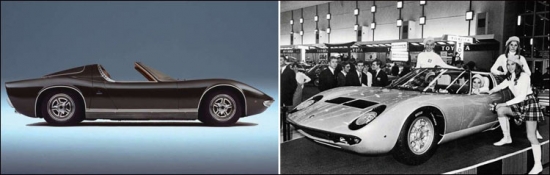Lamborghini Miura Roadster.
