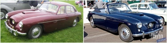 "Bristol 405" .1956. & "Bristol 405" Drop-head Coupe. 1957.