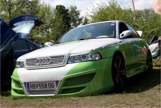 Tik zemu, cik vien var – vai tik zem zaļā Audi bufera lūpas nav paslēpts zāles pļāvējs?