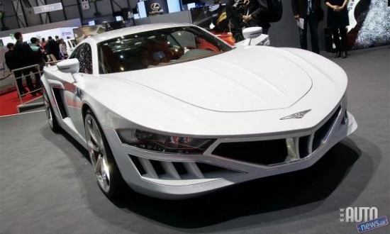 "Hispano Suiza V10 Supercharged". Ženēvas autosalons 2010.gads.