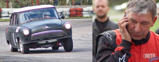 Norberts Mančinskis ar "GAZ 21".