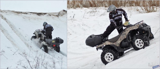 „Kawasaki” ieskrienoties spēja uzbraukt tikai viena korpusa garumu un tad sāka bezpalīdzīgi kārpīties ar visiem četriem riteņiem.