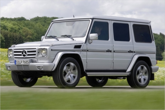 Mercedes G 55 AMG Kompressor Station-Wagen
Jauda: 507 ZS
Motors: V8-kompresors benzīns 
Darba tilpums: 5.439 ccm 
Griezes moments: 700 Nm 
Maksimālais ātrums: 210 km/h 
Pašmasa: 2,6 tonnas 
Cena: 131 245 eiro
