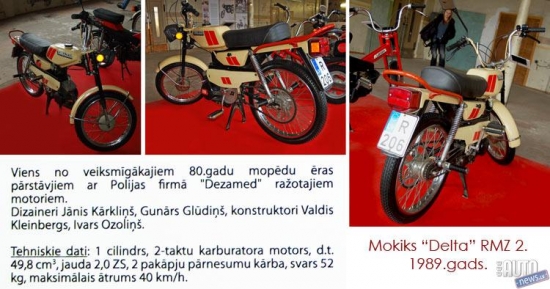 Mokiks "Delta" RMZ 2. 1989.gads.